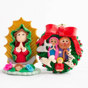 combo 1 Virgen más 1 corona de mazapan / Ecuamasapan