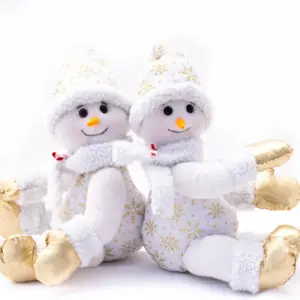 Adorno Navideño, Pareja de Muñecos de Nieve / Marthi’s Artesanías