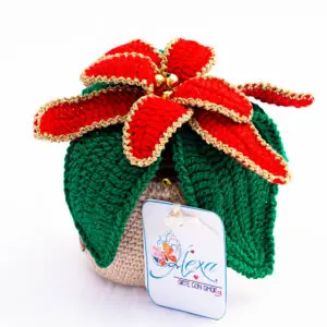 Flor Eterna  roja y verde / Arte con Amor