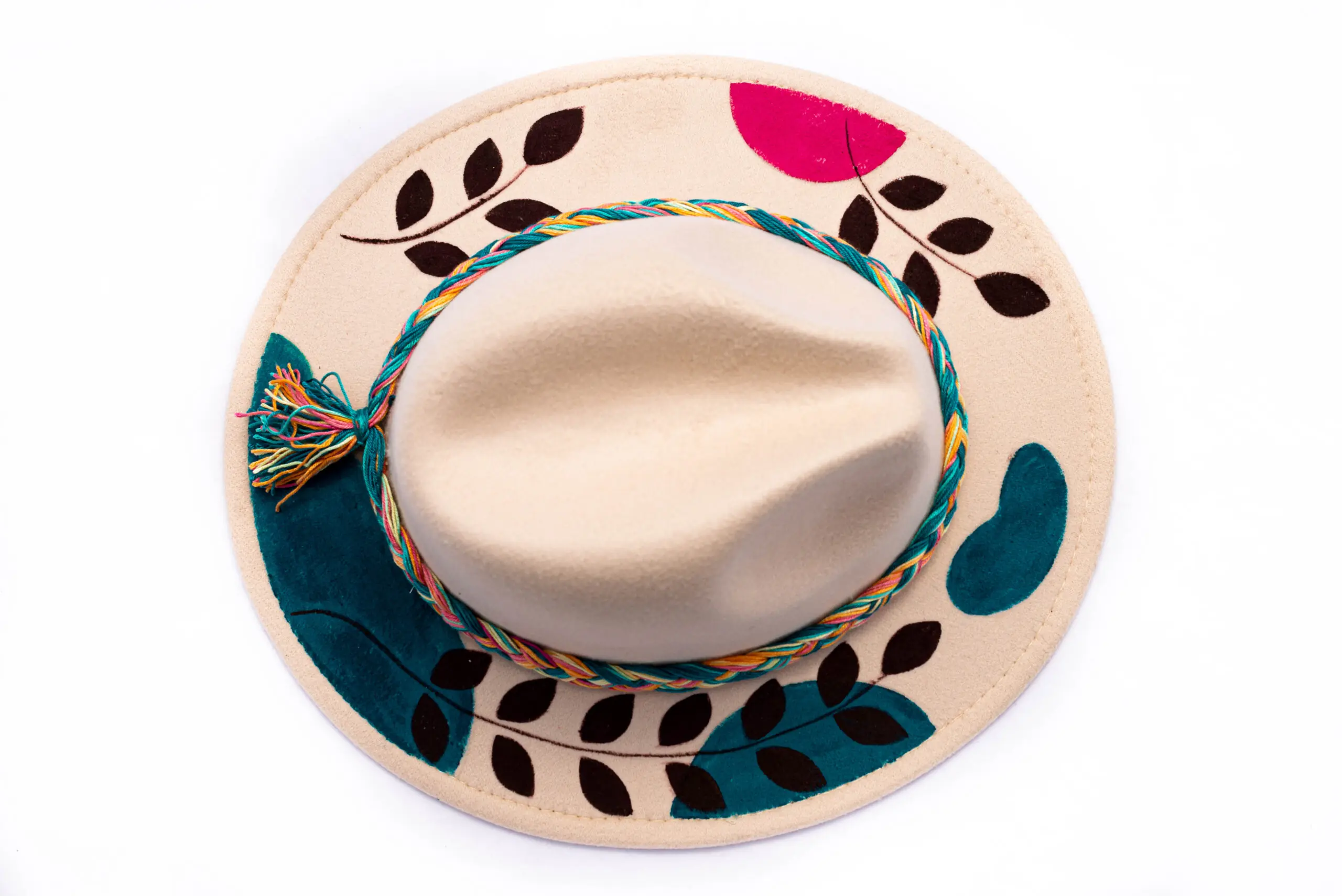 Sombreros Pintados a Mano Paja toquilla / Ninki - Imagen 4