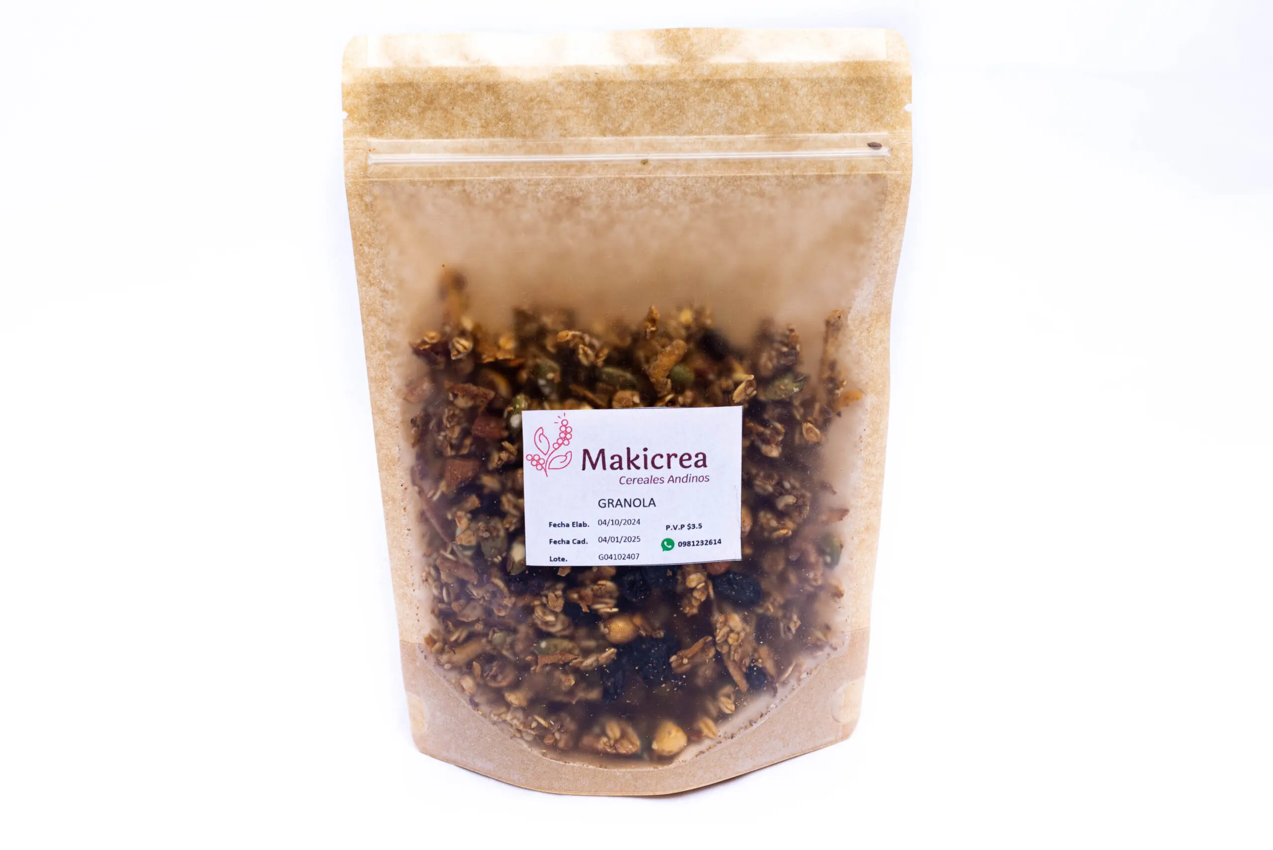 2 Granolas Energía y salud en cada bocado / Makicrea