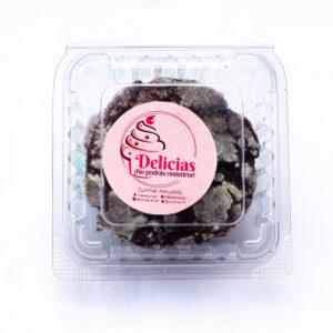 4 Galletas Craqueladas de Chocolate / Delicias