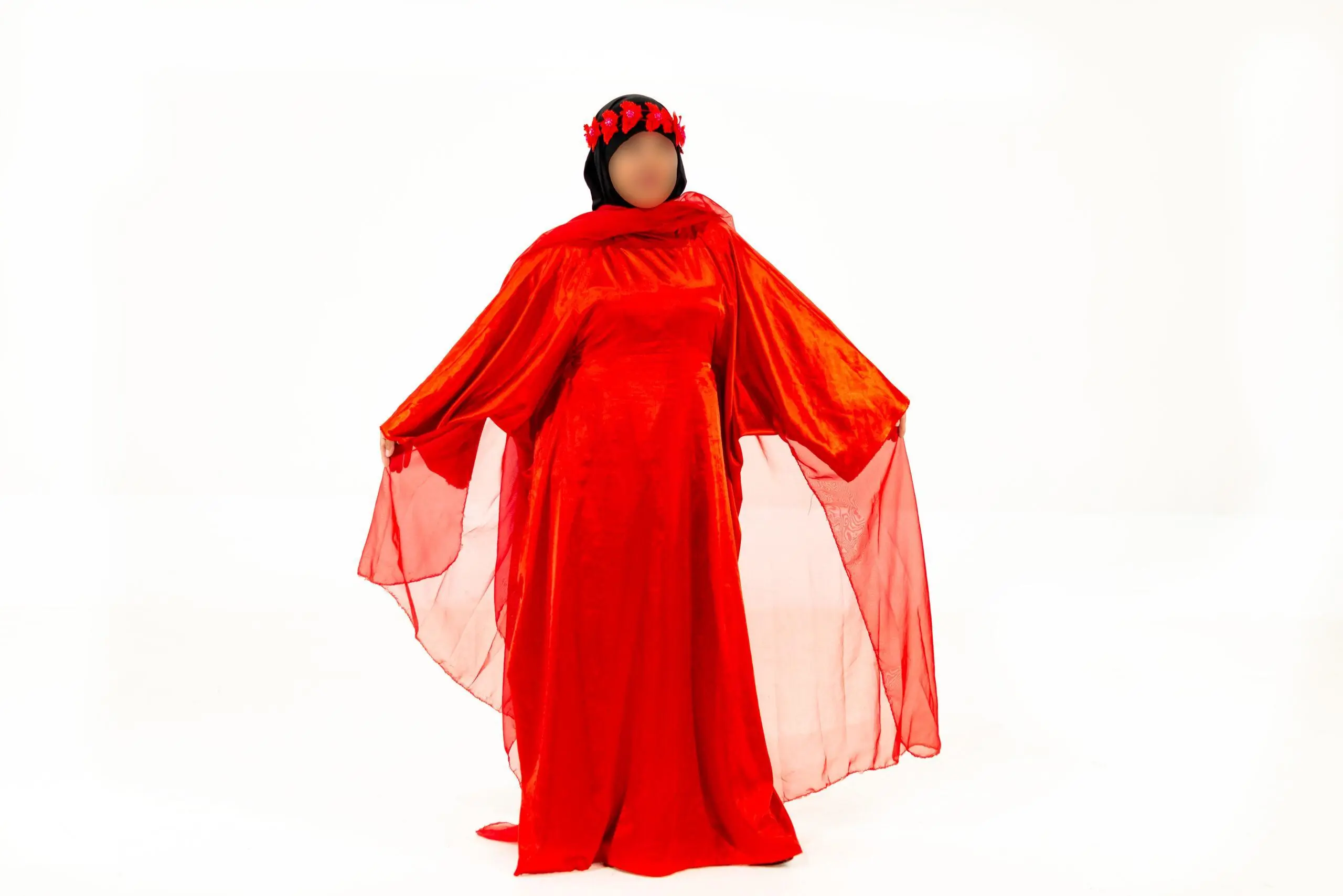 Abaya roja / Única