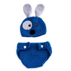 Conjunto 2 prendas para bebe (0-6 meses) o (6-12 meses) / Tejidos Hernández - perro, 0-6 meses