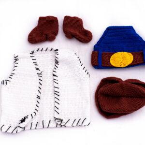 Conjunto 4 prendas bebe (0-6 meses) o (6-12 meses) / Tejidos Hernández