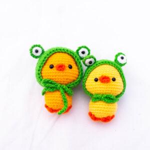 Patitos con la gorra de rana / Creaciones Margarita