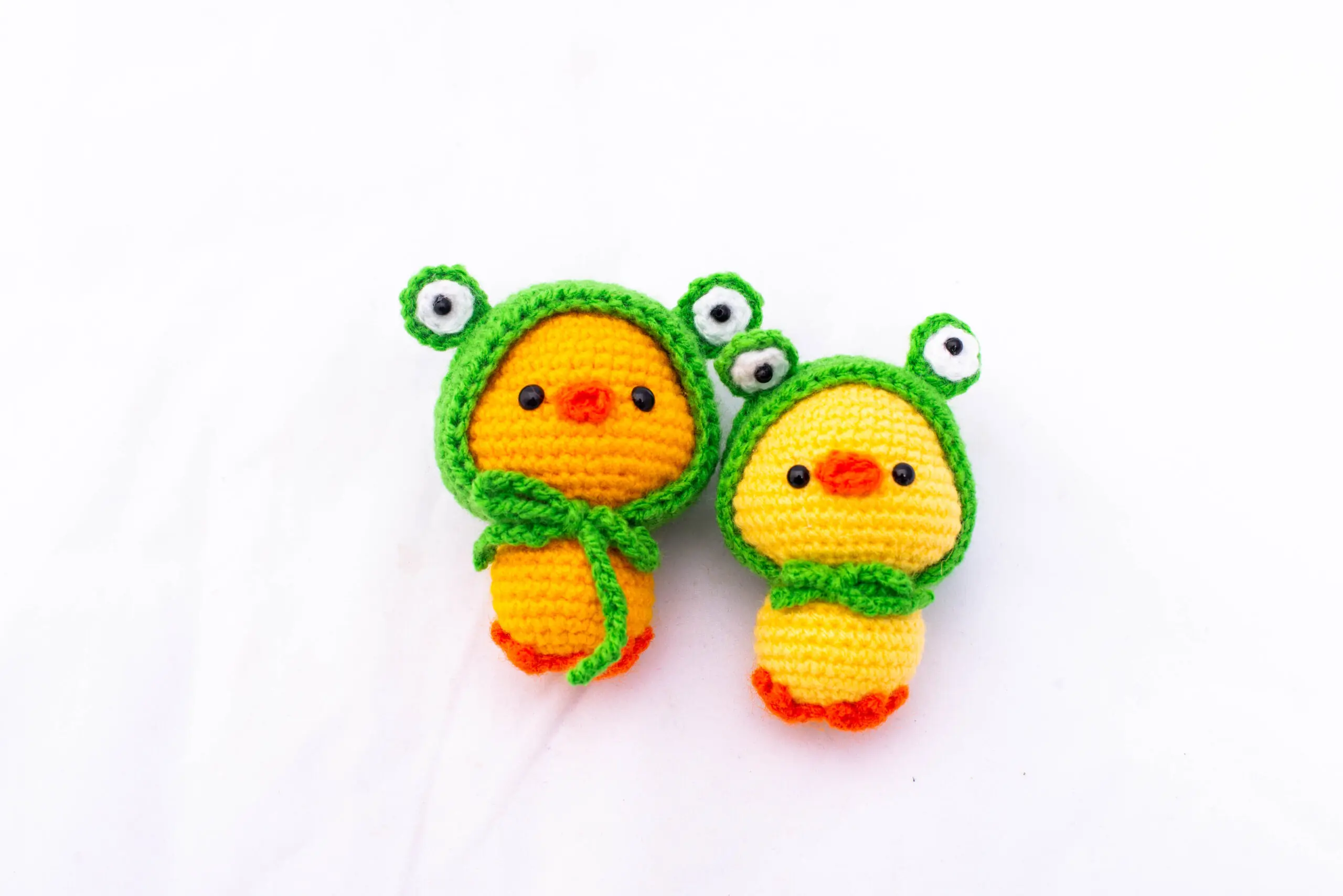 Patitos con la gorra de rana / Creaciones Margarita