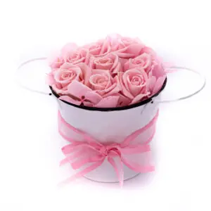 Jardín de Ensueño: Arreglo de Flores Eternizadas Grande Rosa / Amazon Tunki