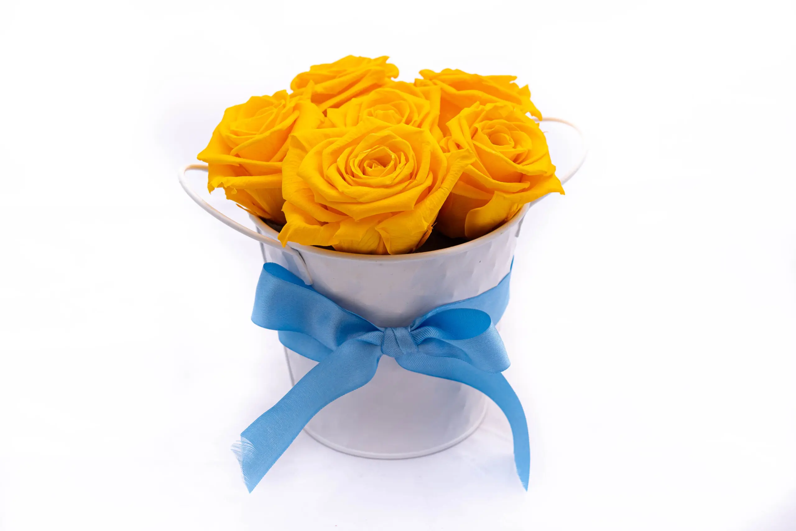 Jardín de Ensueño: Arreglo de Flores Eternizadas Grande Amarillo / Amazon Tunki