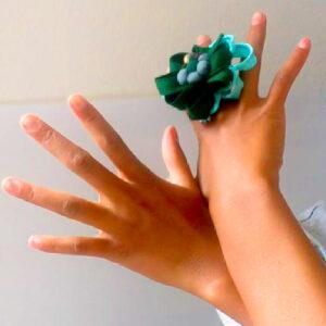 Anillo de tela verde / La Emperatriz