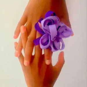 Anillo de tela morado /La Emperatriz