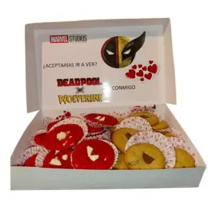 Caja de 20 galletas con temática/ Tai cookies