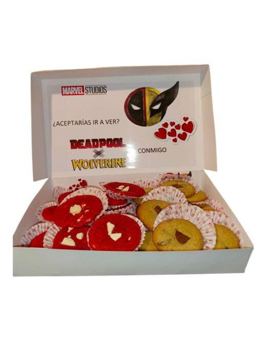Caja de 20 galletas con temática/ Tai cookies