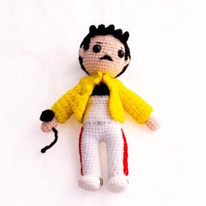 Muñeco Freddy Mercury / Suamigurumi