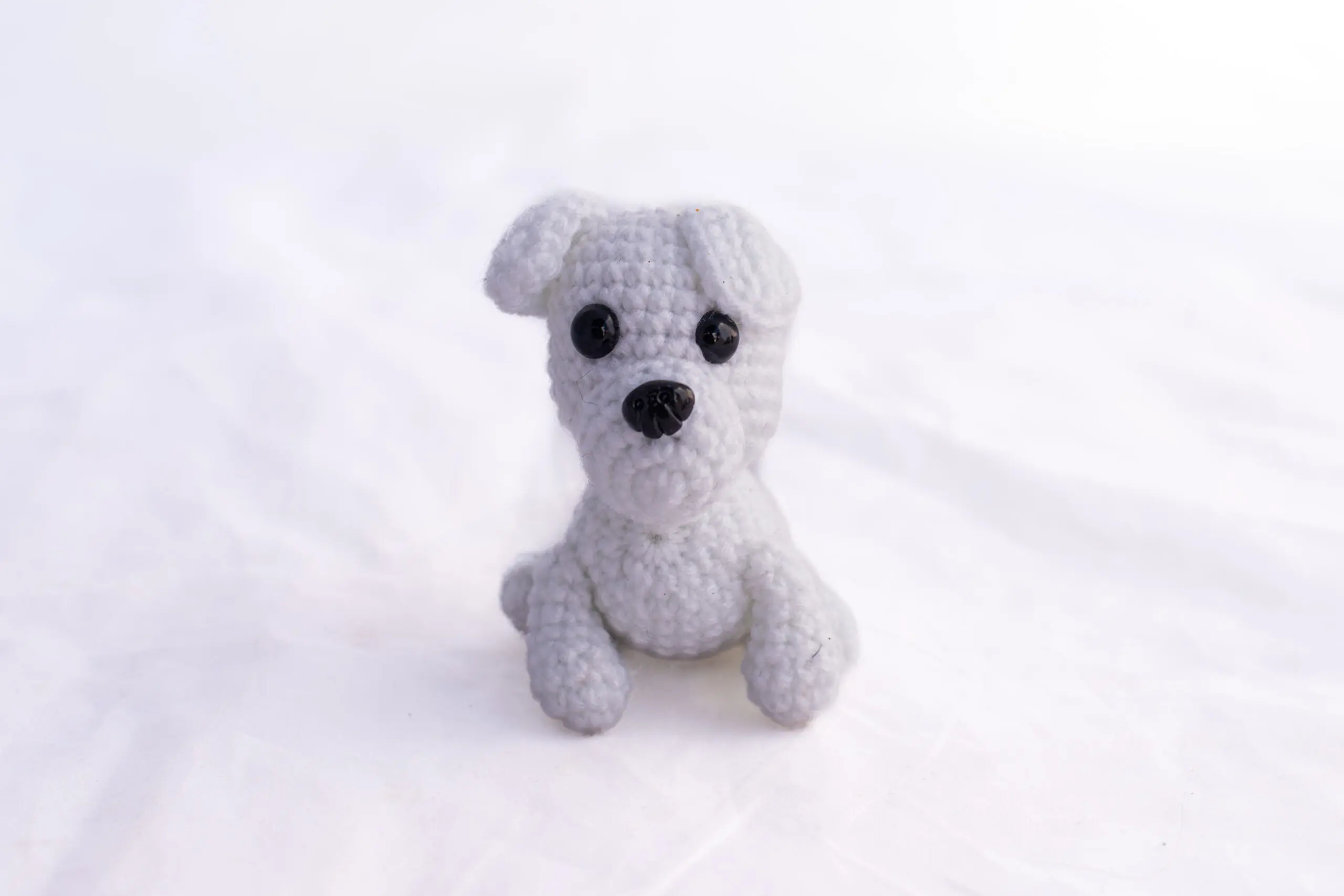 Muñeco Perrito Blanco / Suamigurumi