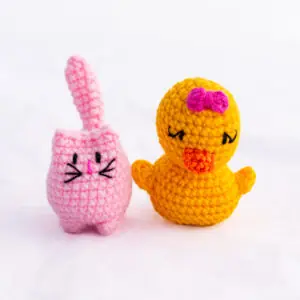 Muñecos Gato y Pato / Suamigurumi
