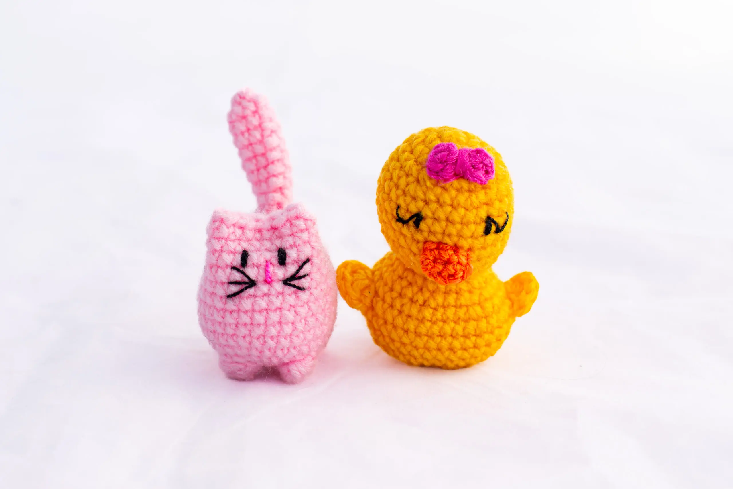 Muñecos Gato y Pato / Suamigurumi