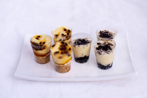 Mini cheesecake / Sabores en miniatura